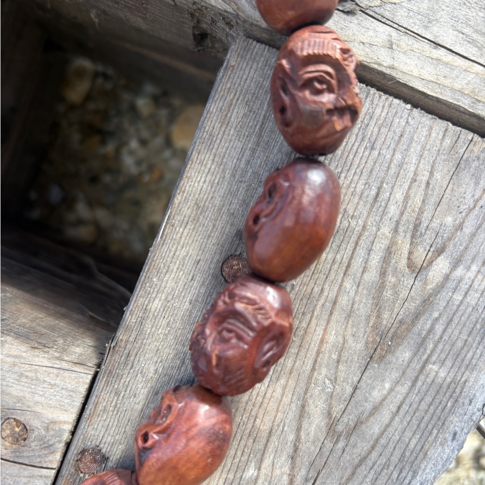 #44 Vintage Carved “18 Arhat” Prayer/Meditation Beads - Picture 2 of 4